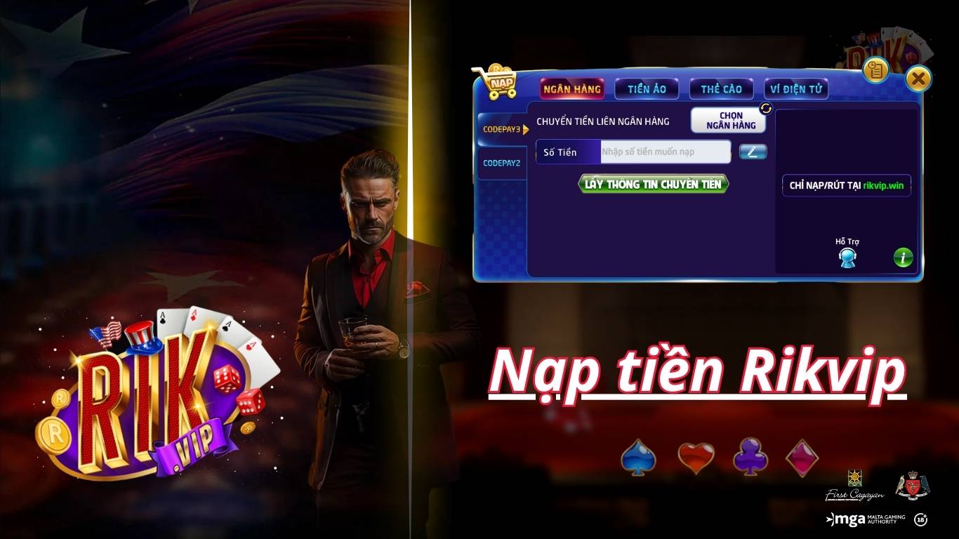 Ưu điểm khi nạp tiền cá cược tại Rikvip